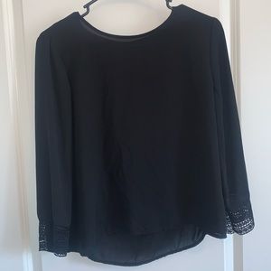 Black 3/4 sleeve shirt- Forever 21